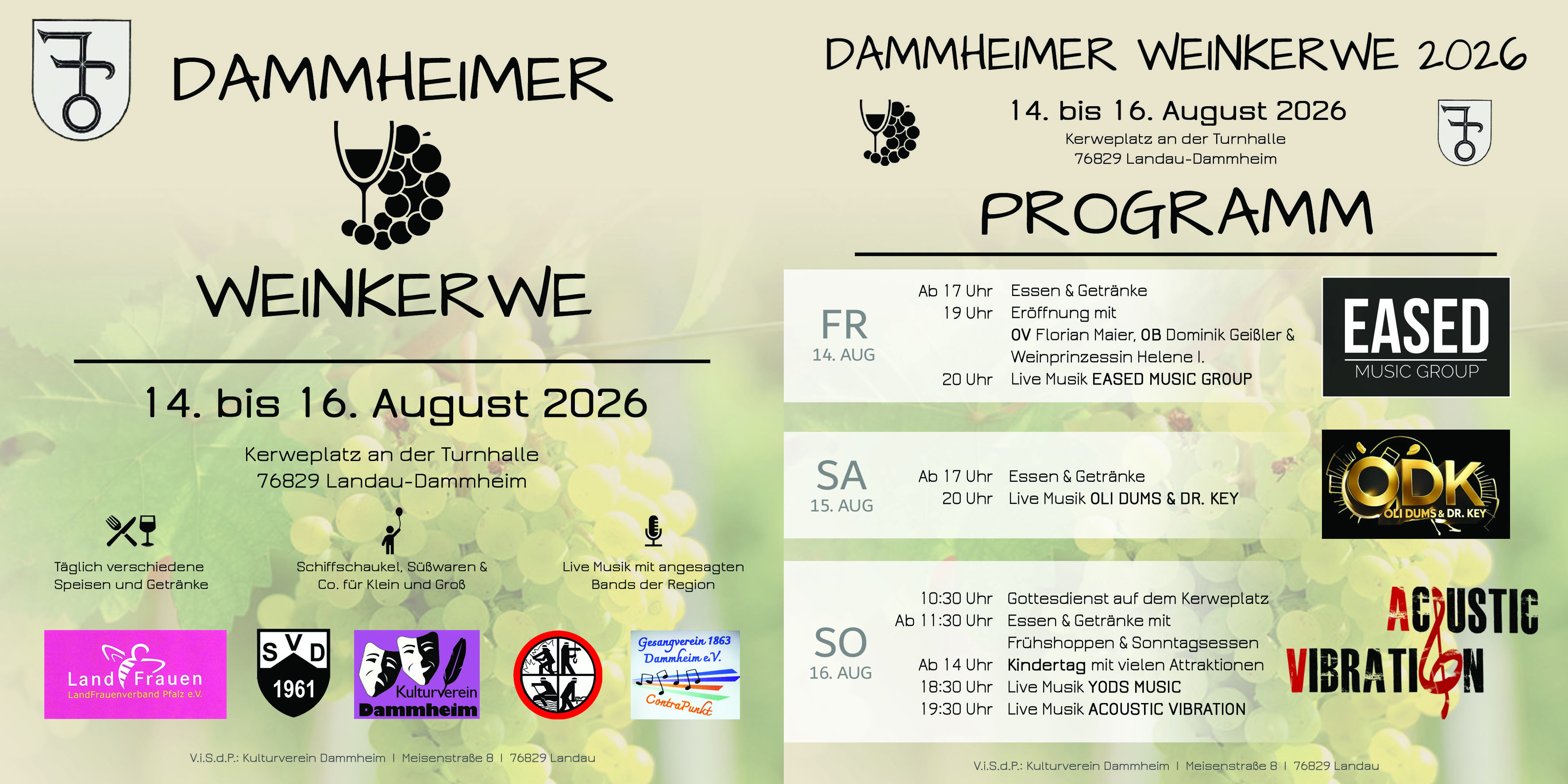 2026 08 14b16 Dammheimer Weinkerwe
